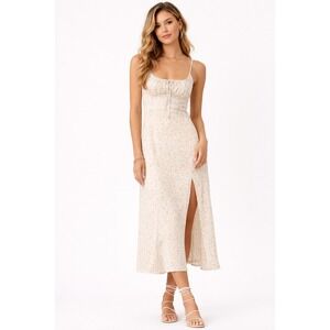 L*Space Portola Dress In Wild Oleander Midi Size S